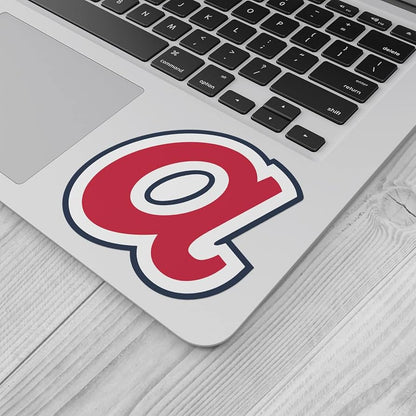 Atlanta City Sport Brave Red A Baseball Logo Bumper Decal Vinyl Sticker 4 X 5 inch