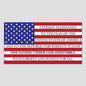 American Flag Decal Sticker Vinyl | American Flag Pledge of Allegiance Vinyl | Premium Quality | 6" X 3"